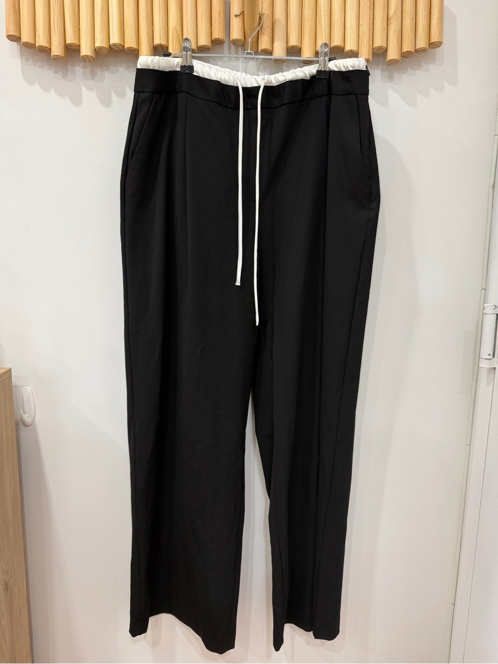 Zara Black Drawstring Trousers